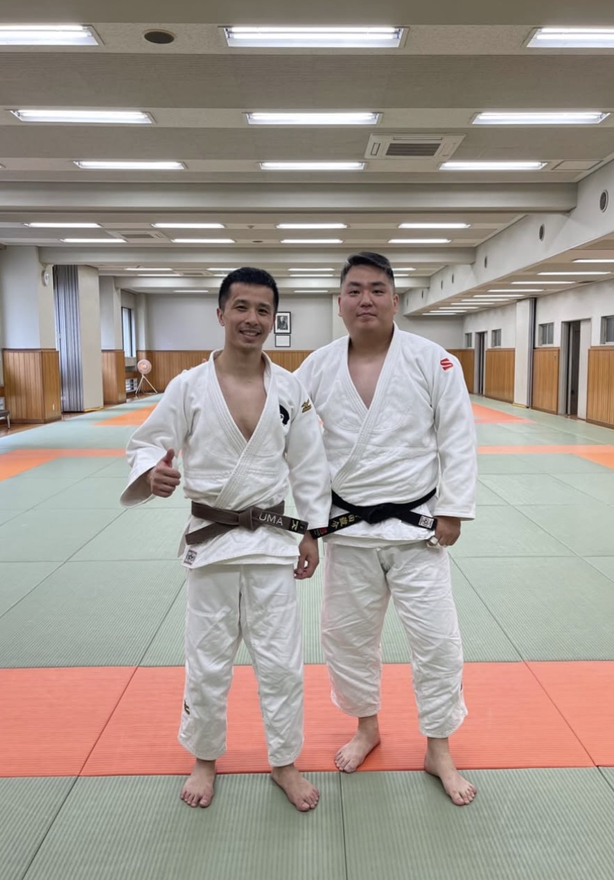 Kuma Dojo 兩位選手於講道館道場合照